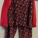 Body Drama Lingerie 100% Cotton Holiday Checkered Reindeer Two Piece Pajamas Photo 0