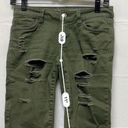 Bermuda Sws X London Shorts Women Size 1 27  Low Rise Green Denim Jean BKJ-C Photo 4