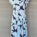 Natori  Shibori Floral - Fluid Crepe Drape Dress Photo 2