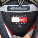 Tommy Hilfiger Vintage  Y2K 2000s Ribbed Red Flag Collar Polo Shirt Size Medium Photo 3