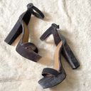 Bamboo Velvet Ankle Strap Platform High Heels Sandals Photo 0