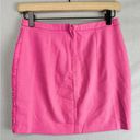 H&M  Floral Embroidered Mini Skirt Bright Pink Size 6 Photo 4