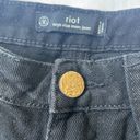 Missguided  Riot 90s Style Cuffed High Rise Black Denim Mom Blue Jeans size 8 Photo 2