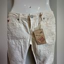 Dear John  NWT cream paisley print crop jeans size 26 Inseam 26 Photo 1