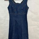 Vintage Y2K Ditsy Floral Denim Mini Dress 977 Multi Photo 0