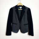 Houndstooth Black Laundry Shelli Segal  Stretch Blazer Size 8 EUC Photo 0