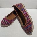 Bella Vita Women's Size 7N  NWB Multi-Color Striped Fabric Slip On Loafers Photo 3