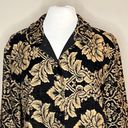 Coldwater Creek  Rococo Brocade Tapestry Button Front Unstructured Blazer Jacket Photo 3