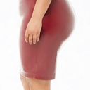 Forever 21 Plus Burgundy Leather Skirt 0X New Photo 2