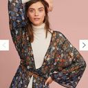 Anthropologie Floreat  Primrose Floral front fasten Kimono Photo 1