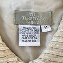 The Territory Ahead  Jacket Womens Medium Tan Pleated Blazer Neutral Minimalist Photo 5