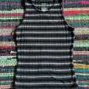 Arizona Jean Company Arizona Black And White Striped Ribbed Top Medium Photo 0