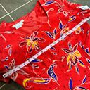 Maggy London NEW  Silk Short Sleeve Tropical Floral Dress Red 12 NWT Photo 7