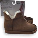 Jessica Simpson Tan Plush Memory Foam Booties, Women's 7-8 Photo 0