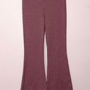 Aerie Red Pink Houndstooth Flare Pants Size S NWT! Photo 0