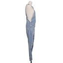 ASOS  Distressed Ripped Denim Overalls Light Blue Sz 28 Photo 4