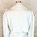 BCBGMAXAZRIA  Trench Coat Womens XS White Pinstripe Aurora Belted Jacket NWT $268 Photo 11