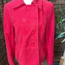 The Loft  Double Button Breasted Jacket/Blazer Long Sleeve Red L Photo 10