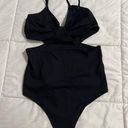 Abercrombie & Fitch  Soft A&F Collection Black Cutout Bodysuit Photo 0