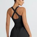 Amazon NWT  Black Athletic Romper Photo 3