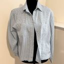 Christopher & Banks  Button down shirt Size Small. Blu/black check Photo 1