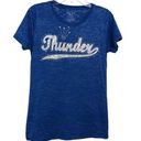 Blue 84  T-Shirt Womens XL Used Sparkly Thunder Photo 0