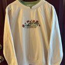 Vintage Floral Embroidered Crewneck Size Medium Photo 0