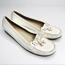 Stuart Weitzman  | White Patent Leather Loafers Photo 4