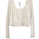 We The Free  / Free People Bondi Thermal Crop Top Size Medium in Oatmeal Photo 1