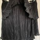 Alexis Pleated Tiered Strapless Maxi Dress, Black, Size XS Photo 3