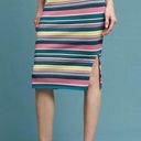 Anthropologie  Maeve Women’s Sz M Stripe Knit Lana Sweater Straight Midi Skirt Photo 0