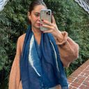 Free People Blue boho tie dye scarf Photo 1