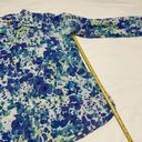 White Stag  Watercolor Long Sleeve Button Up Blouse Top Sz XL 16-18 Blue White Photo 8