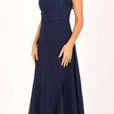 Petal and Pup  Diana Navy Blue Lace One Shoulder Maxi Dress S Photo 3