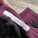 Bishop and Young  Faux Suede braids A-Line Mini Skirt LARGE Burgundy purple Photo 11