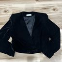 Mango MNG  Cropped Velvet Blazer Women’s Small Photo 1