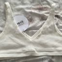 Princess Polly NWT  So Simple white ribbed lined bralette, size 6 athleisure Photo 14