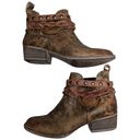 Circle G  By Corral Harness & Studs Brown Distressed Leather Western Boots 10.5 Photo 0