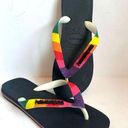 Havaianas  Rainbow Colorful Pride Strap Flip Flop Sandal Women's 7 / 8 US 39 EUR Photo 0