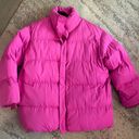 Nasty Gal Hot Pink Puffer Coat Photo 0