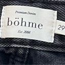 Bohme  black denim cutoff shorts distressed size 29 Photo 5