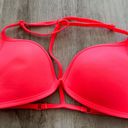 PINK - Victoria's Secret Victoria’s Secret pink neon triangle padded racerback bikini Two Piece Set Photo 1