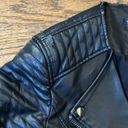 Topshop Black Faux Leather Jacket Photo 3