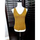 Jessica Simpson  Women's Edith Racerback V Neck Tank Top Sweater M NWT Photo 1