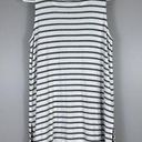 J.Jill  Wearever Layering Tank Top Size Small Shirt Black White Stripes Flowy Photo 0