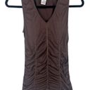 BCBG MAXAZRIA Brown Sleeveless V-Neck Top Sz XSmall Photo 2