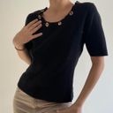 Colette Mordo Black Knit 90s Top Photo 0