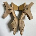 Westport Earth 7W Carson  Taupe Leather Open Toe Heeled Sandals Photo 5