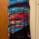 cupio Tunic Multicolor Mesh T Shirt Tunic Summer Blouse Size Medium Photo 0