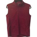 Woolrich  fleece vest M Merlot Wine Maroon color zip up, pockets burgundy Photo 0